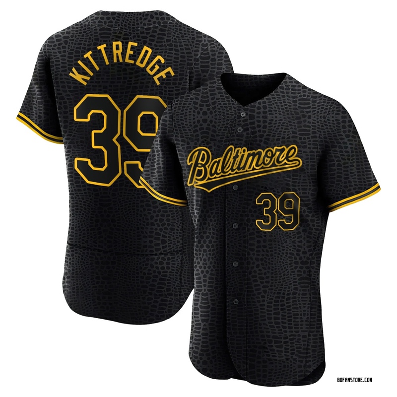 Authentic Andrew Kittredge Men's Baltimore Orioles Black Snake Skin City Jersey