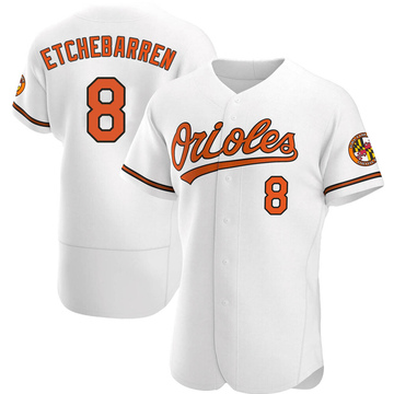 Authentic Andy Etchebarren Men's Baltimore Orioles White Home Jersey