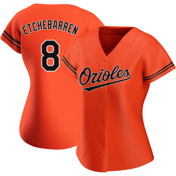 Authentic Andy Etchebarren Women's Baltimore Orioles Orange Alternate Jersey