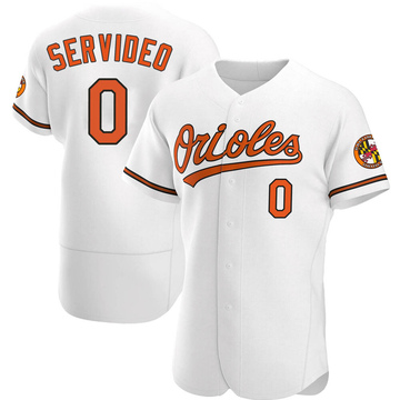 Authentic Anthony Servideo Men's Baltimore Orioles White Home Jersey