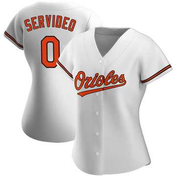 Authentic Anthony Servideo Women's Baltimore Orioles White Home Jersey