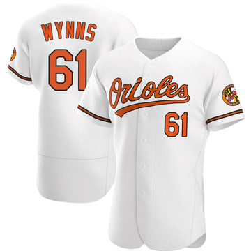 Authentic Austin Wynns Men's Baltimore Orioles White Home Jersey