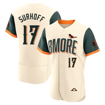 Authentic Bj Surhoff Men's Baltimore Orioles Cream 2026 City Connect Stadium Jersey