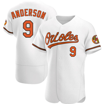 Authentic Brady Anderson Men's Baltimore Orioles White Home Jersey