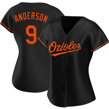 Authentic Brady Anderson Women's Baltimore Orioles Black Alternate Jersey
