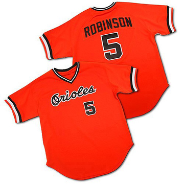 Authentic Brooks Robinson Men's Baltimore Orioles Orange Throwback Jersey