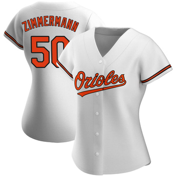 Authentic Bruce Zimmermann Women's Baltimore Orioles White Home Jersey
