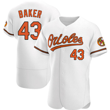 Authentic Bryan Baker Men's Baltimore Orioles White Home Jersey
