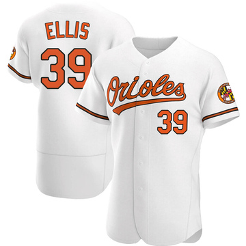 Authentic Chris Ellis Men's Baltimore Orioles White Home Jersey