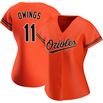 Authentic Chris Owings Women's Baltimore Orioles Orange Alternate Jersey