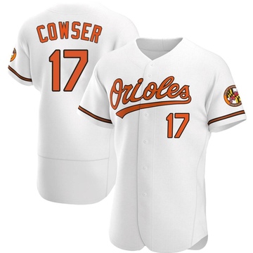 Authentic Colton Cowser Men's Baltimore Orioles White Home Jersey