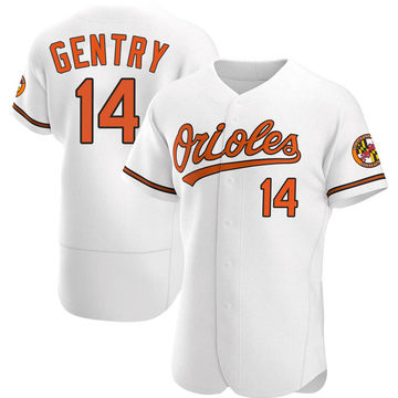 Authentic Craig Gentry Men's Baltimore Orioles White Home Jersey
