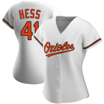 Authentic David Hess Women's Baltimore Orioles White Home Jersey
