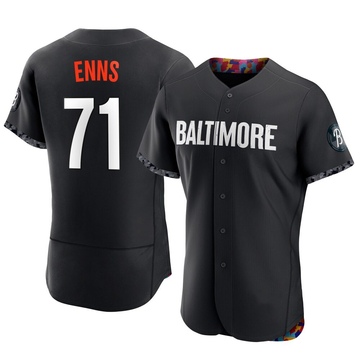 Authentic Dietrich Enns Men's Baltimore Orioles Black 2023 City Connect Jersey