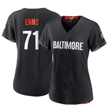 Authentic Dietrich Enns Women's Baltimore Orioles Black 2023 City Connect Jersey