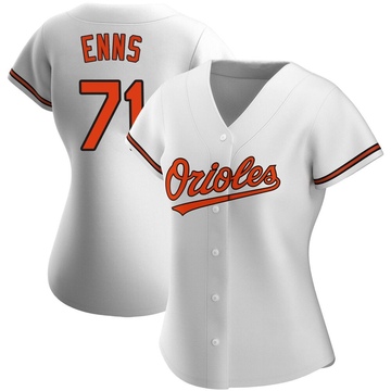 Authentic Dietrich Enns Women's Baltimore Orioles White Home Jersey
