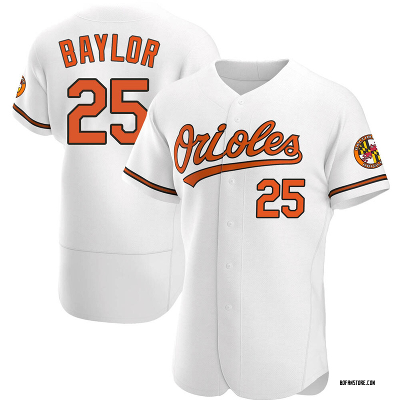 Authentic Don Baylor Men's Baltimore Orioles White Home Jersey