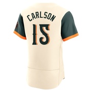 Authentic Dylan Carlson Men's Baltimore Orioles Cream 2026 City Connect Stadium Jersey