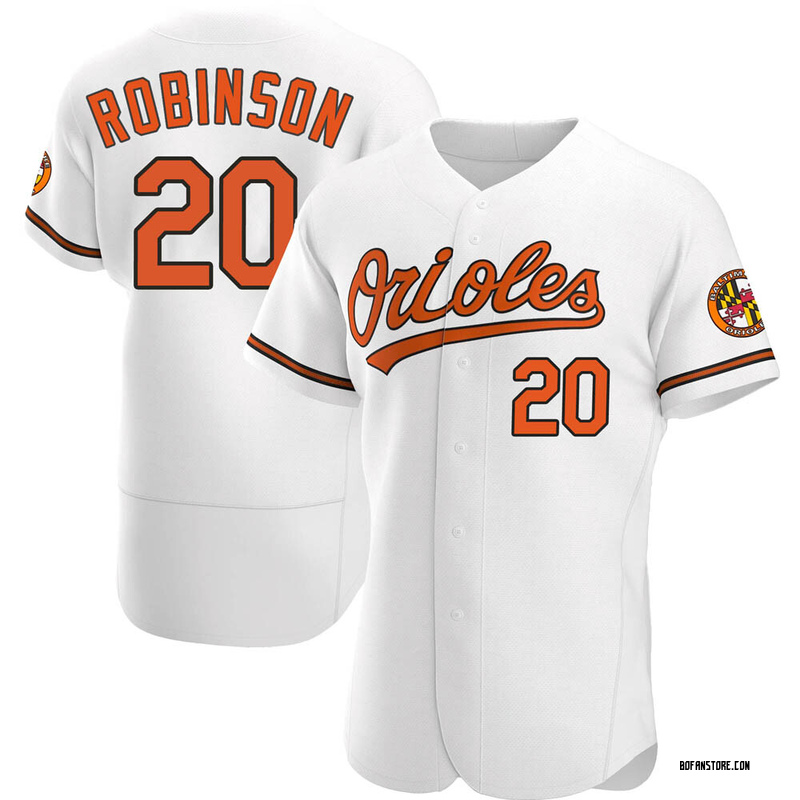 Authentic Frank Robinson Men's Baltimore Orioles White Home Jersey