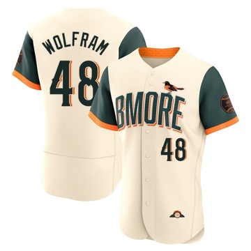 Authentic Grant Wolfram Men's Baltimore Orioles Cream 2026 City Connect Stadium Jersey
