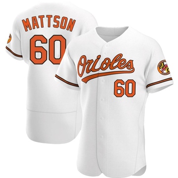 Authentic Isaac Mattson Men's Baltimore Orioles White Home Jersey