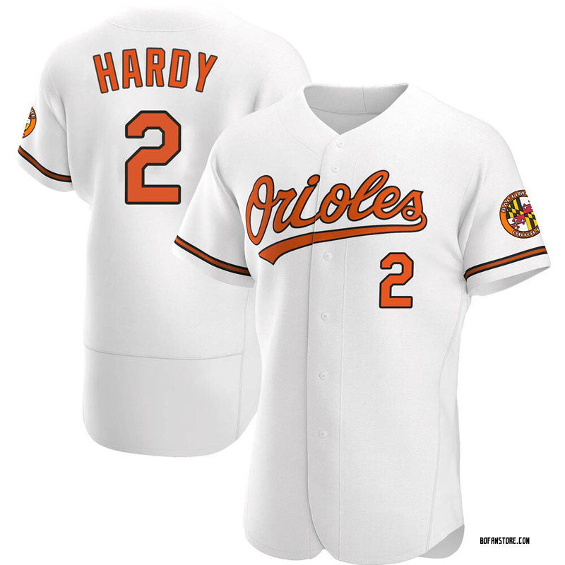 Authentic J.J. Hardy Men's Baltimore Orioles White Home Jersey