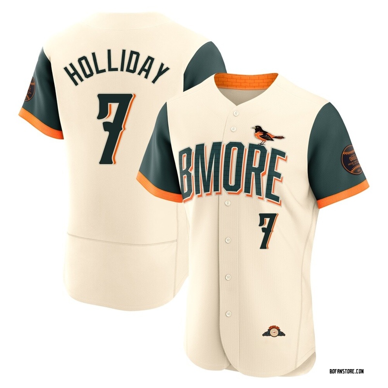 Authentic Jackson Holliday Men's Baltimore Orioles Cream 2026 City Connect Stadium Jersey
