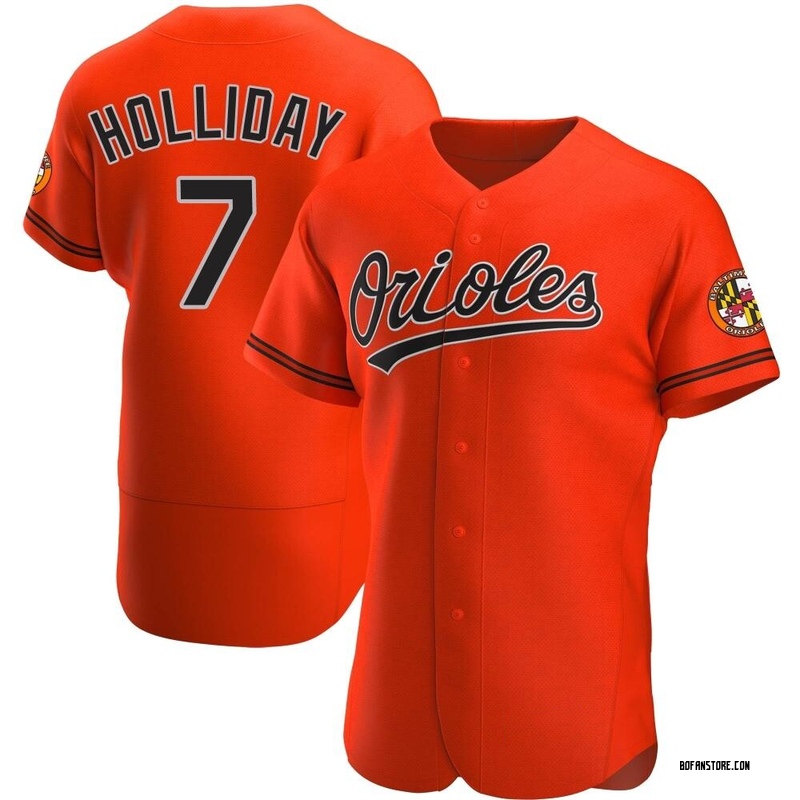 Authentic Jackson Holliday Men's Baltimore Orioles Orange Alternate Jersey