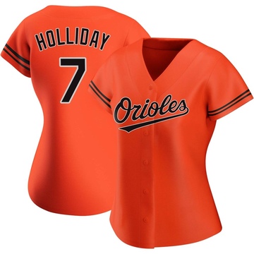 Authentic Jackson Holliday Women's Baltimore Orioles Orange Alternate Jersey
