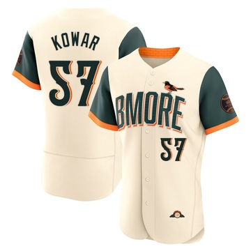 Authentic Jackson Kowar Men's Baltimore Orioles Cream 2026 City Connect Stadium Jersey