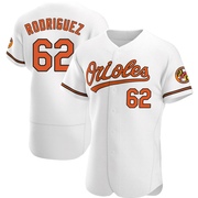 Authentic Johnathan Rodriguez Men's Baltimore Orioles White Home Jersey