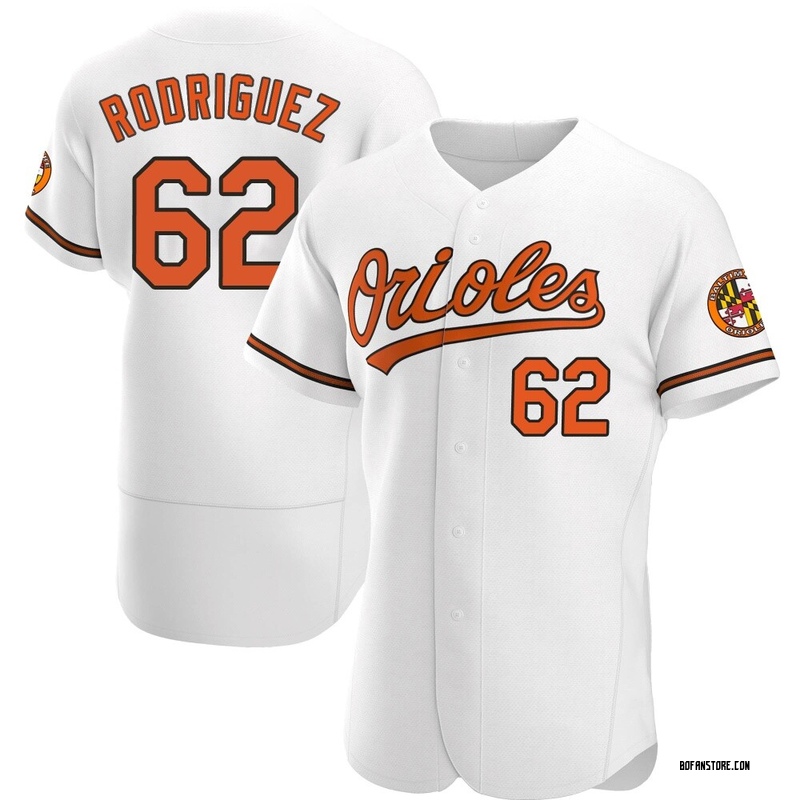 Authentic Johnathan Rodriguez Men's Baltimore Orioles White Home Jersey
