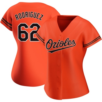 Authentic Johnathan Rodriguez Women's Baltimore Orioles Orange Alternate Jersey