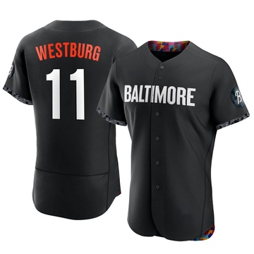 Authentic Jordan Westburg Men's Baltimore Orioles Black 2023 City Connect Jersey