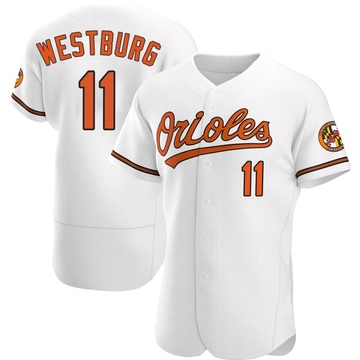 Authentic Jordan Westburg Men's Baltimore Orioles White Home Jersey