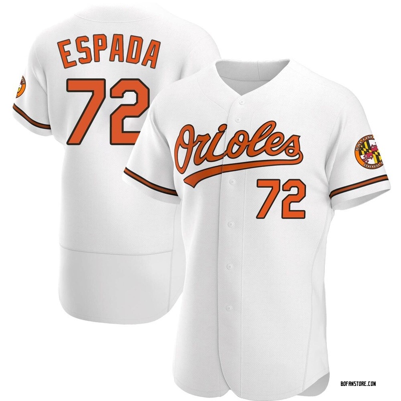 Authentic Jose Espada Men's Baltimore Orioles White Home Jersey
