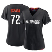 Authentic Jose Espada Women's Baltimore Orioles Black 2023 City Connect Jersey