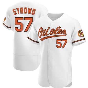 Authentic Kade Strowd Men's Baltimore Orioles White Home Jersey