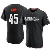 Authentic Keegan Akin Men's Baltimore Orioles Black 2023 City Connect Jersey