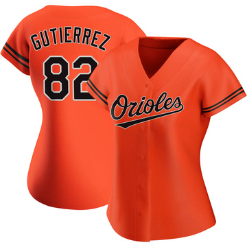 Authentic Kelvin Gutierrez Women's Baltimore Orioles Orange Alternate Jersey