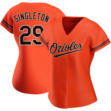 Authentic Ken Singleton Women's Baltimore Orioles Orange Alternate Jersey