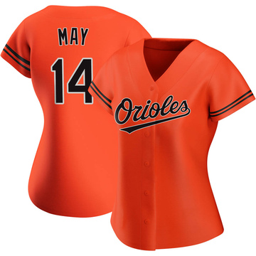 Authentic Lee May Women's Baltimore Orioles Orange Alternate Jersey