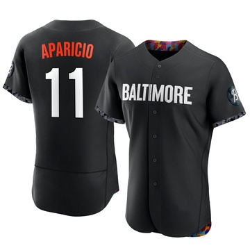 Authentic Luis Aparicio Men's Baltimore Orioles Black 2023 City Connect Jersey