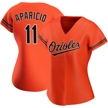 Authentic Luis Aparicio Women's Baltimore Orioles Orange Alternate Jersey