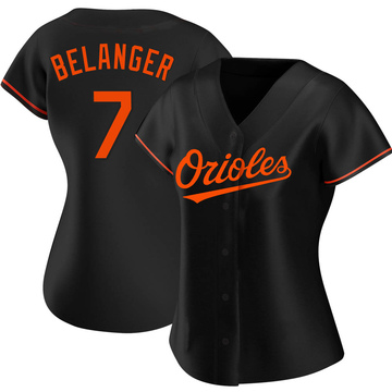 Authentic Mark Belanger Women's Baltimore Orioles Black Alternate Jersey