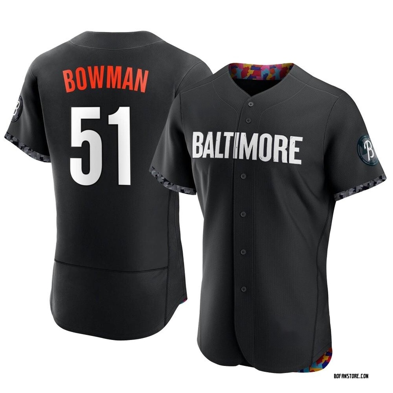 Authentic Matt Bowman Men's Baltimore Orioles Black 2023 City Connect Jersey