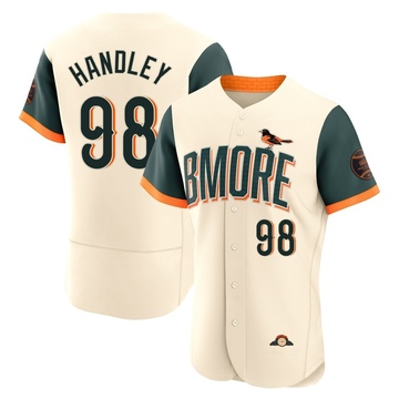 Authentic Maverick Handley Men's Baltimore Orioles Cream 2026 City Connect Stadium Jersey
