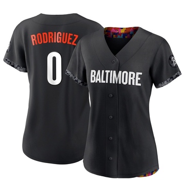 Authentic Miguel Rodriguez Women's Baltimore Orioles Black 2023 City Connect Jersey