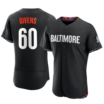 Authentic Mychal Givens Men's Baltimore Orioles Black 2023 City Connect Jersey