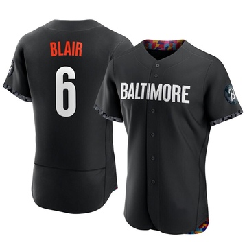 Authentic Paul Blair Men's Baltimore Orioles Black 2023 City Connect Jersey